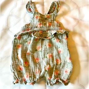 Angel Dear Floral Romper - 3-6